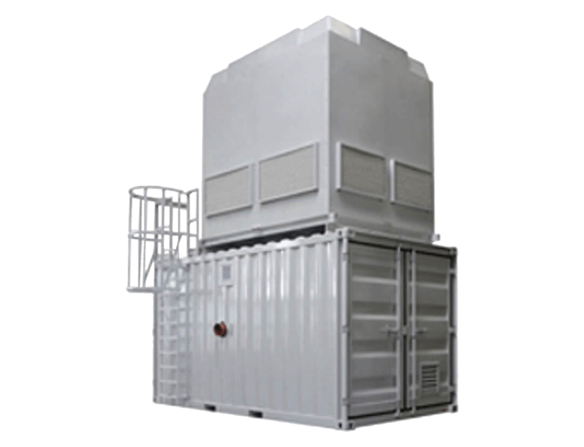 Kühlturm plus Container