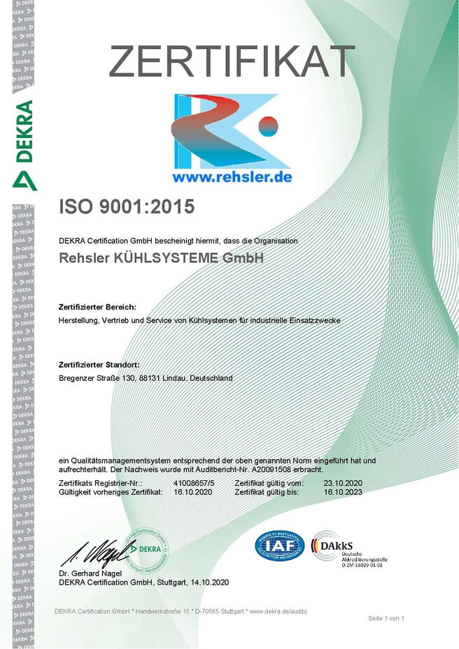 Zertifikat ISO 90012015 gueltig bis 16.10.2023